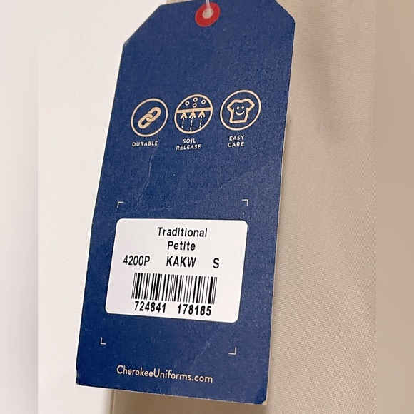 Workwear, thin khaki cargo style pants petite small - Picture 4 of 5